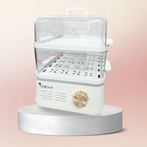 white 2 tiers steamers Samantha Mantou brand